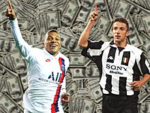 Зарплаты в футболе, сравнение, 1999 и 2022, самые высокооплачиваемые игроки — Дель Пьеро, Роналдо, Мбаппе, Месси, Неймар