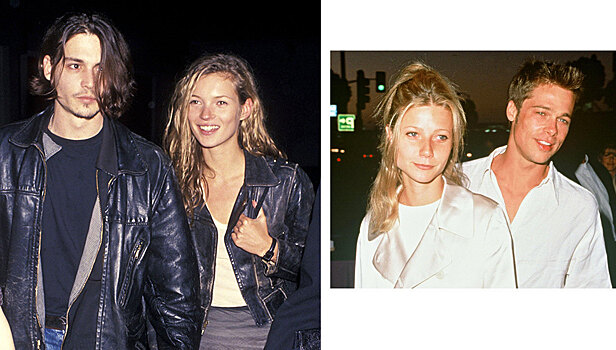 Джонни Депп и Кейт Мосс и другие самые красивые пары из 1990-х
