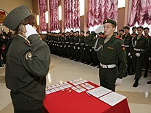 Воспитанники Ярославского кадетского колледжа приняли клятву кадетов