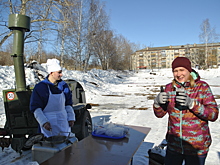 Нижегородские спортсмены зазывали весну молотом и копьём