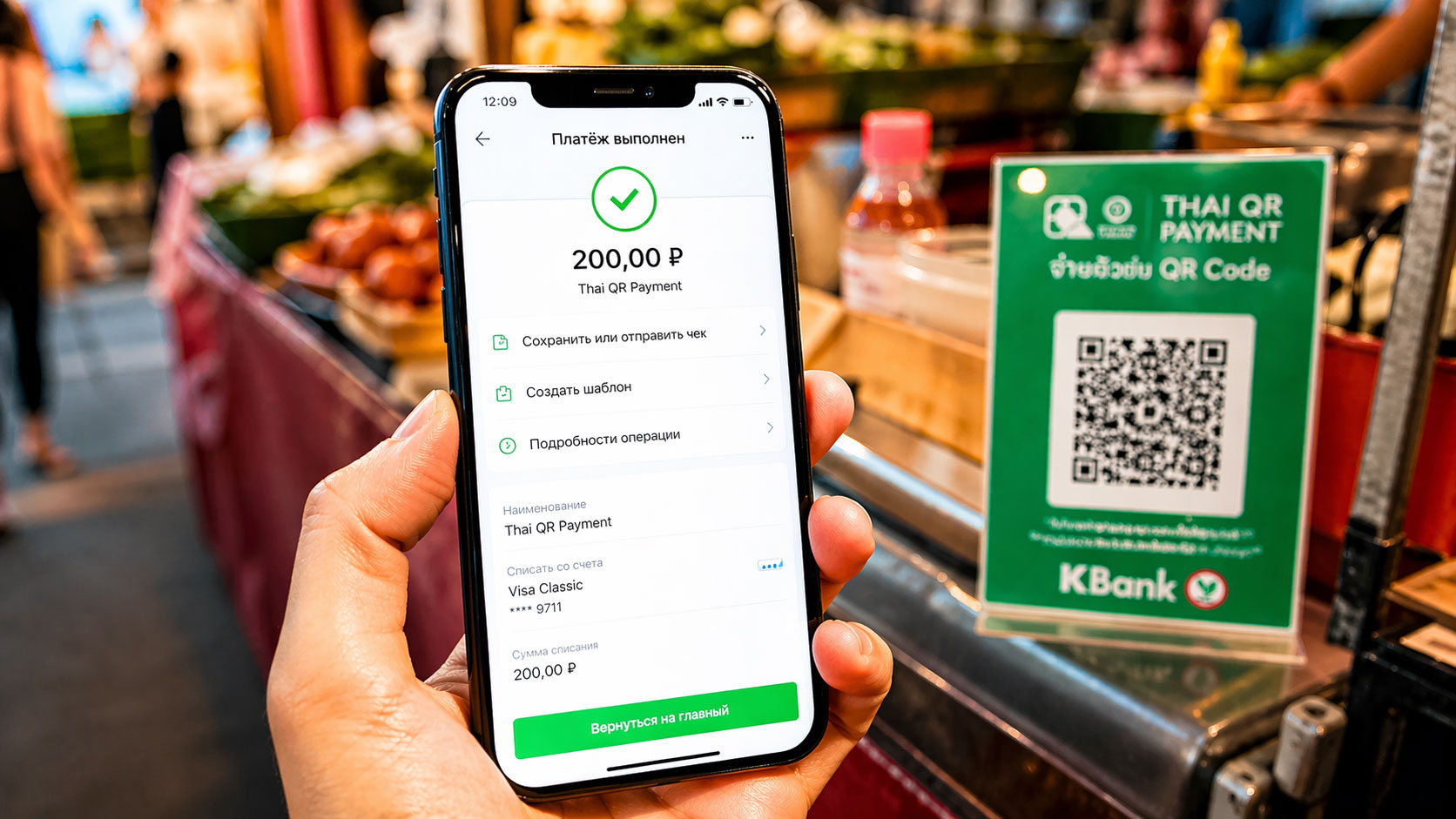 Россияне смогут оплачивать покупки в Таиланде с помощью QR-кода