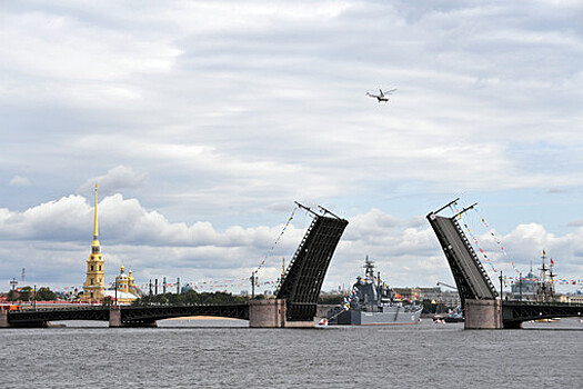 В Санкт-Петербурге уровень воды в Неве поднялся до "опасной" отметки