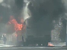 Пассажирский автобус загорелся в Туапсе