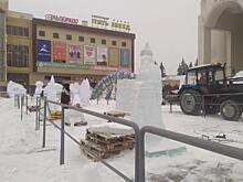 В Курске завершается фестиваль снежной и ледовой скульптуры «Зимняя сказка»