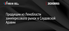 Продукции из Ленобласти заинтересовала рынок в Саудовской Аравии