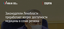 Законодатели Ленобласти проработают вопрос доступности медицины в селах региона