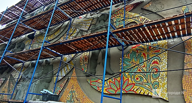 Уникальную советскую мозаику восстанавливают в Нижегородской области