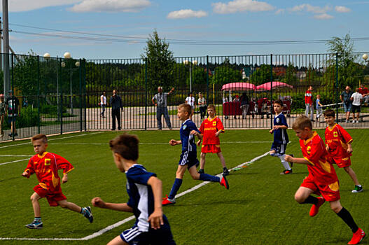 Футбольный матч состоялся у команды спортивной школы «Сокол»