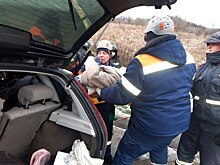 В Курске на Объездной дороге в ДТП спасатели вырезали из салона девушку с травмами