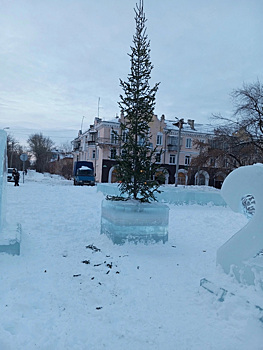 В поселках под Челябинском жители потешаются над облезлыми новогодними елками