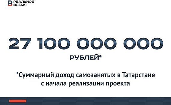 Суммарный доход самозанятых в Татарстане составил 27,1 млрд рублей — много это или мало?
