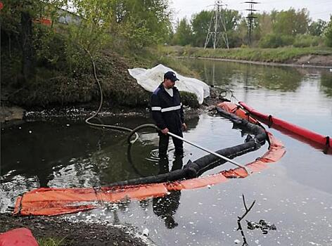 Возле красноярской ТЭЦ ликвидировали загрязнение реки