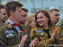 Стройотряды поздравили Академический с 10-летием