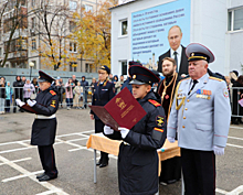 В Самарском кадетском корпусе МВД России прошла торжественная церемония посвящения кадетов