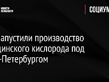 ОМЗ запустили производство медицинского кислорода под Санкт-Петербургом