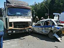 Один человек пострадал в ДТП на Киевском шоссе с участием автомобиля полиции Подмосковья