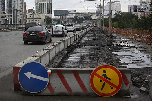 В Новосибирске путепровод на Октябрьской магистрали отремонтируют к ноябрю