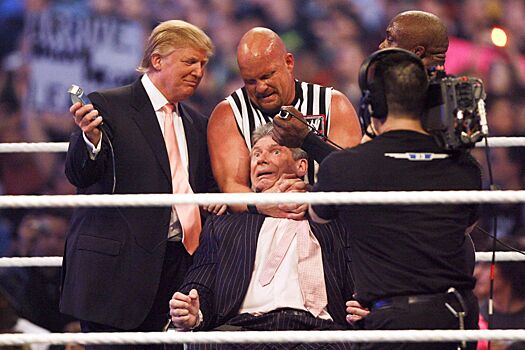 Дональд Трамп в реслинге, WWE, бой миллиардеров, Винс Макмэн, причёска Трампа