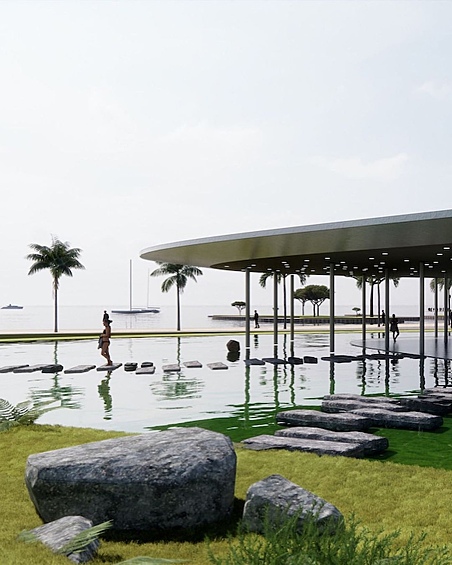 От Морского порта к «Дендрарию» будут созданы разные локации для отдыха.