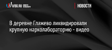 В деревне Глажево ликвидировали крупную нарколабораторию - видео