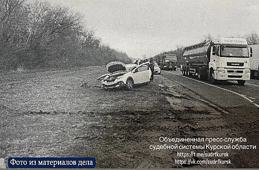 В Курской области осудили водителя из Беларуси, по вине которого в ДТП погиб человек
