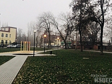 Курск. В парке Дзержинского и сквере Изумрудный меняют светильники