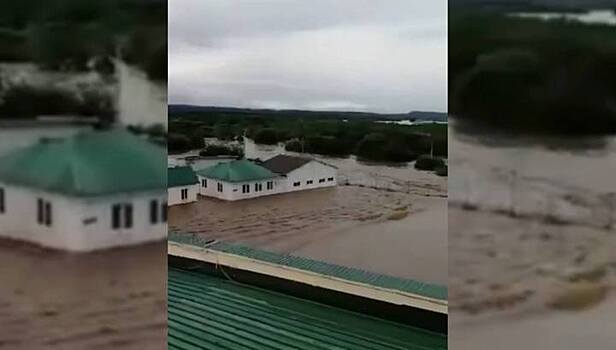 Погранпункт в Приморье ушел под воду из-за тайфуна