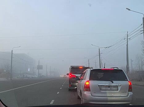 Водители отмечают плохую видимость на дорогах Читы