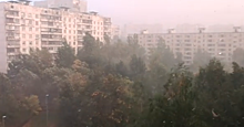 «Это какой‐то кошмар»: очевидцы поделились кадрами осеннего урагана в Москве