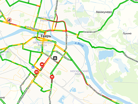 На выездах из Твери образовались серьёзные пробки