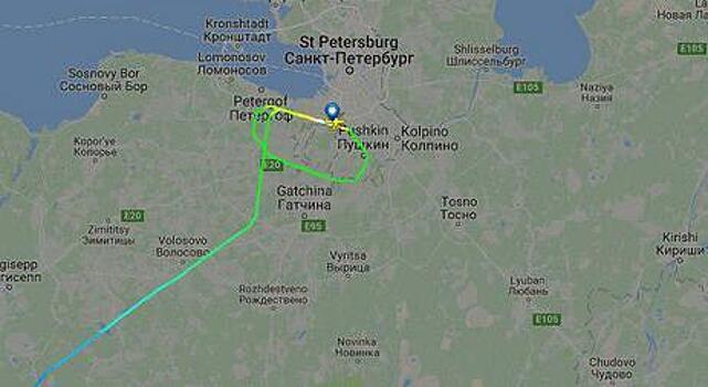 Самолеты с детьми не смогли сесть в Пулково из-за Медведева