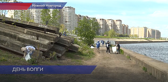 День Волги отметили в Нижнем Новгороде экоакцией