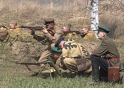 В Омске прошла военно-историческая реконструкция одного из первых приграничных сражений 1941 года