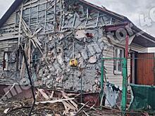 В Курской области власти помогут восстановить поврежденный обломками БПЛА дом
