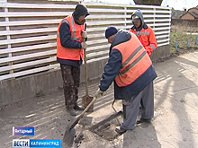 В Янтарном начался плановый ремонт дорог