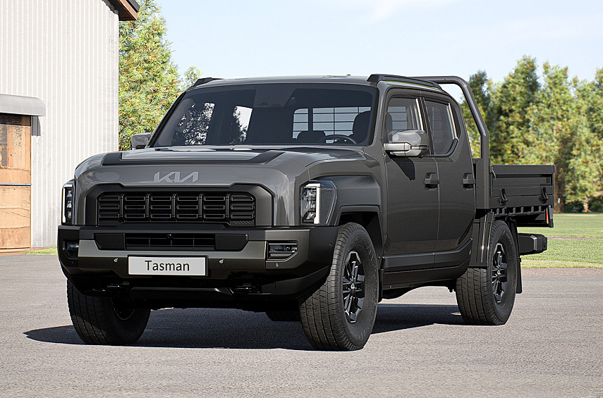 Kia Tasman. Корейская компания представила свой первый пикап. В «базе» рамный автомобиль оснащён турбодизелем 2.2 CRDi (210 лошадиных сил, 441 Нм) и шестиступенчатой «механикой», а привод у него задний. Впрочем, такая версия будет доступна лишь в Австралии
