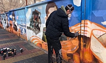 В Волгограде прошла акция «Граффити Победы»