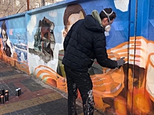 В Волгограде прошла акция «Граффити Победы»