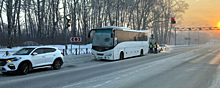 Сотрудники Госавтоинспекции Новосибирской области в условиях аномально низкой температуры оказали помощь пассажирам междугороднего автобуса