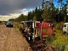 В Якутии после ДТП произошла утечка топлива