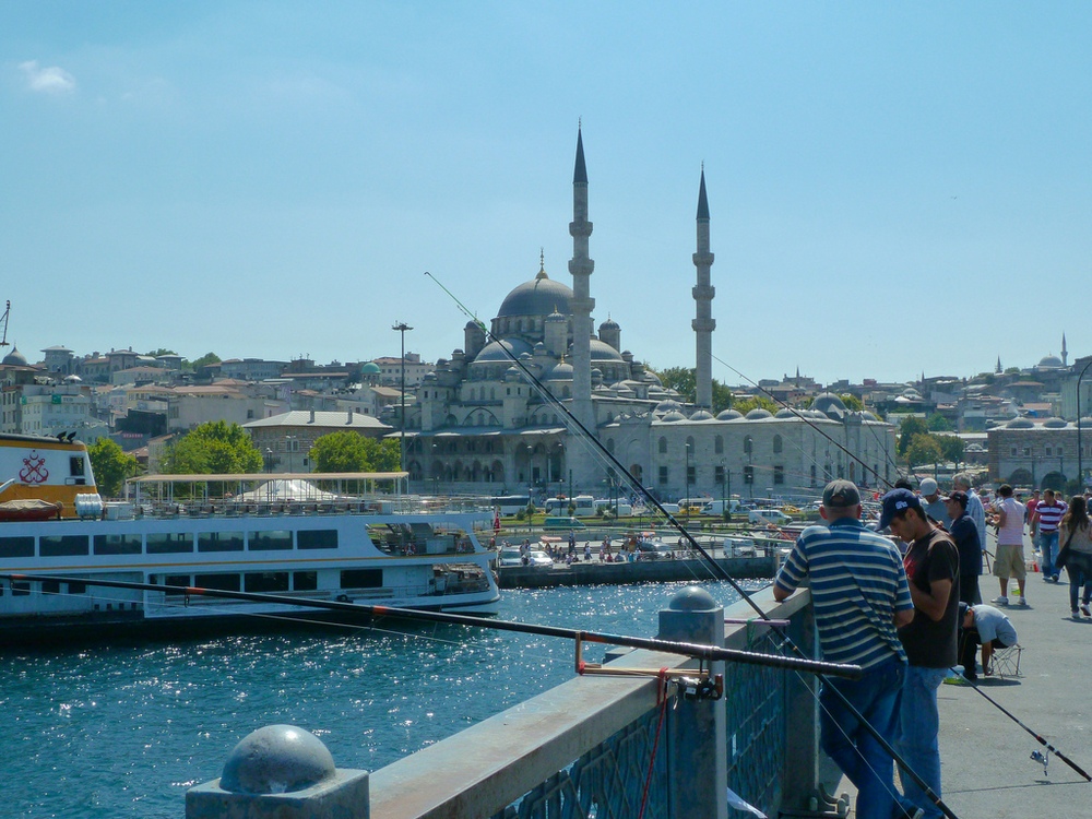 Галатский мост, Стамбул, Турция, Ближний Восток