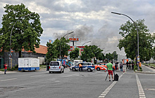 В пожарной службе Берлина заявили об улучшении ситуации с тушением огня на заводе Diehl