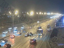 На МКАД произошло массовое ДТП