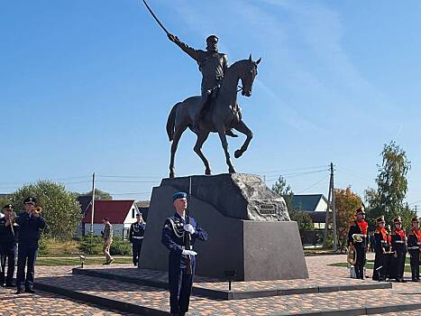 В Рязанской области открыли памятник генералу Скобелеву