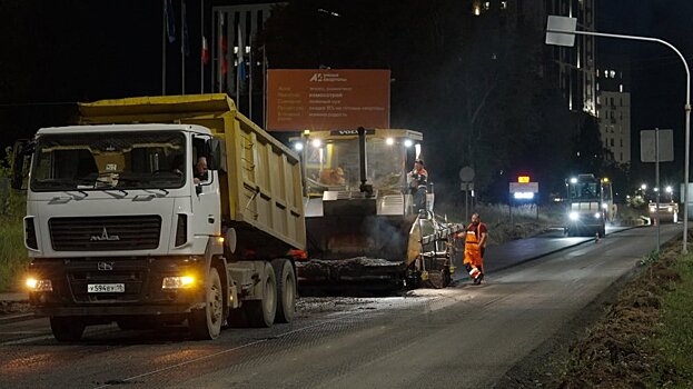 В Ижевске отремонтировали семь дорожных участков