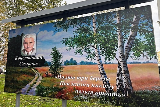 В Архангельске к 110-летию Симонова школьники посадили сквер "Три березы"