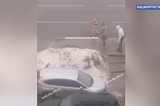 Обнаженная россиянка попыталась поймать такси
