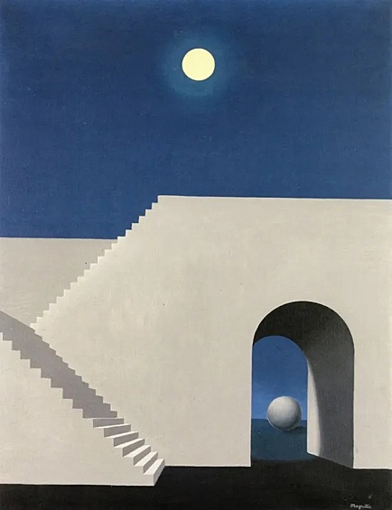 «Архитектура при свете луны», Рене Магритт.