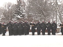 Новобранцы Президентского полка торжественно принесли присягу в Кремле