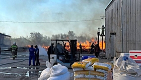 В Крыму произошел крупный пожар